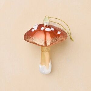 John Derian 2025 Glass Mushroom Christmas Ornament